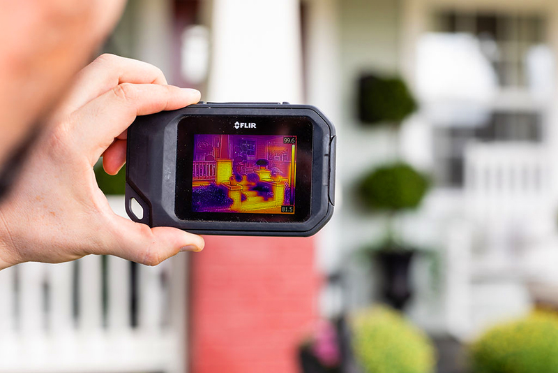 Thermal Imaging Camera Being Used During Inspection Services