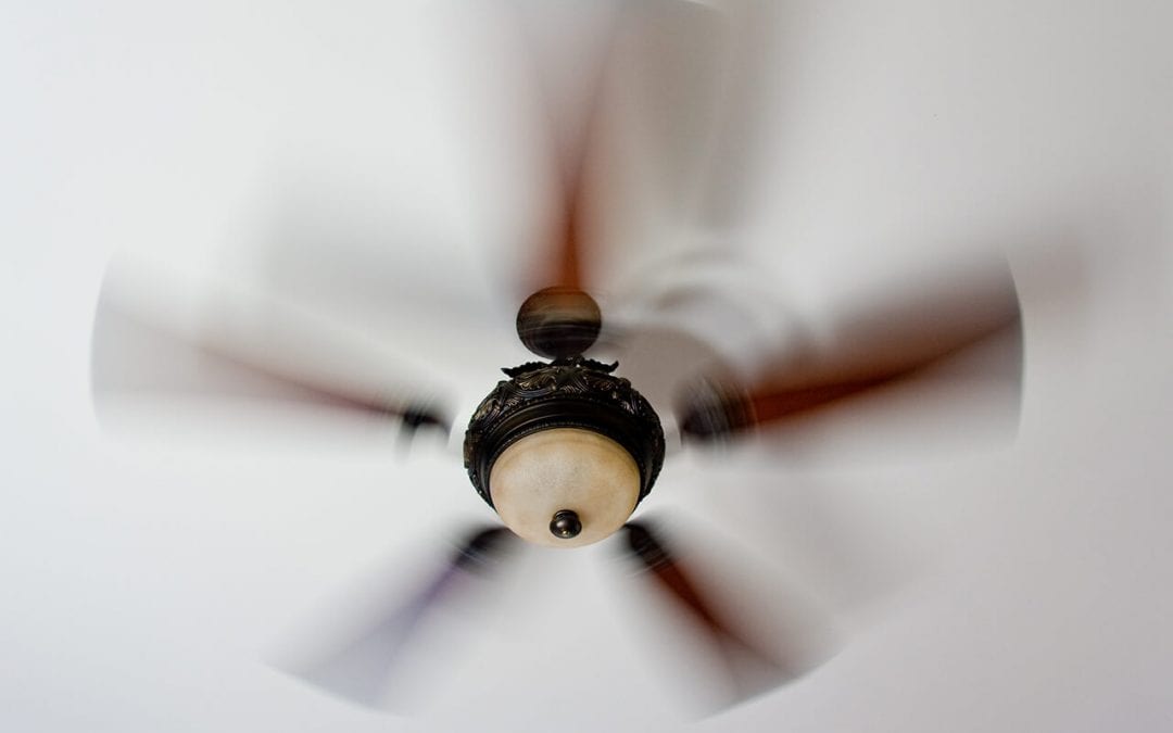 reduce cooling costs by using ceiling fans