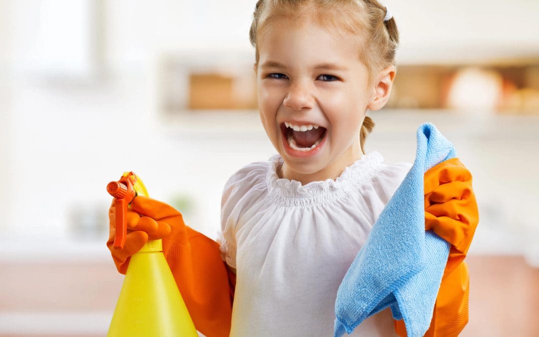 housecleaning with children